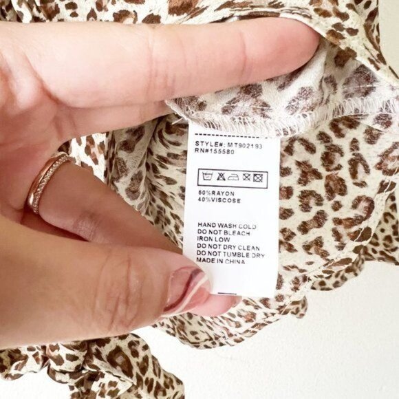 Free People Movement Beige Smocked Off The Shoulder Top M - Picture 5 of 5